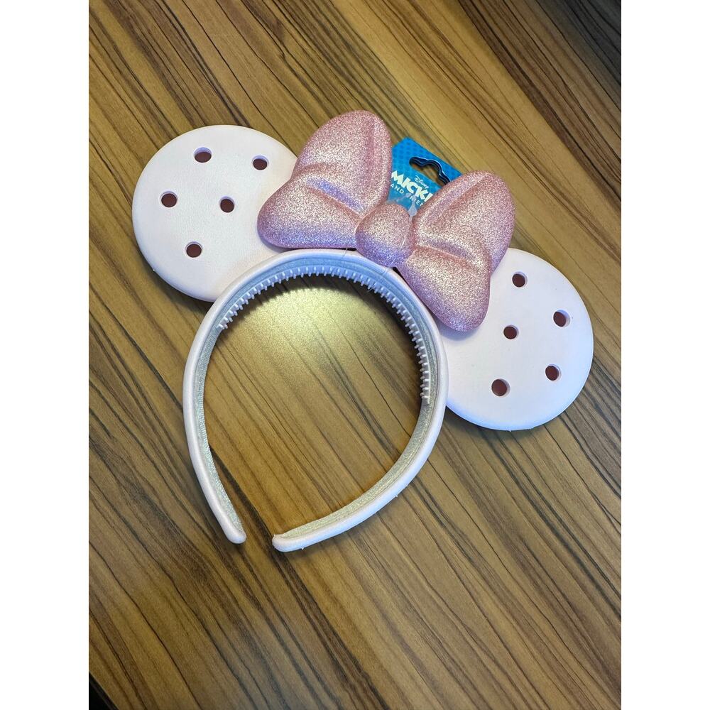 Disney Pink Croc Minnie Mouse Ears - Picture 2 of 5